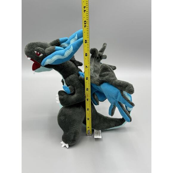 Mega Charizard X Pokémon Plush Doll 9” Stuffed Animal Posable Wings 2018 - Picture 5 of 9